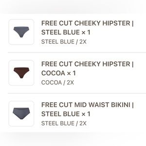 Skims Underwear Set of 3